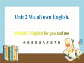 外研版英語九年級下冊 Module 7 Unit 2 教學(xué)課件+音頻素材