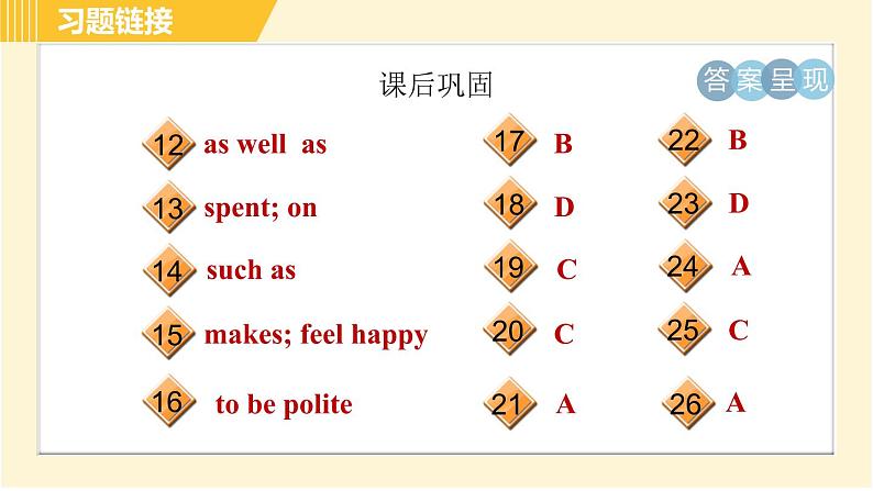 外研版八年级下册英语 Module6 Unit 3 Language in use 习题课件第4页