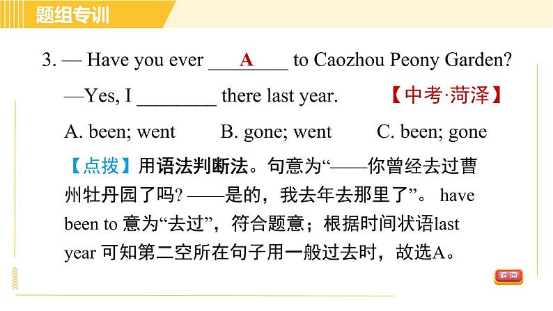 人教版八年级下册英语 Unit9 Period 3 Section A (Grammar Focus-4c) 习题课件06