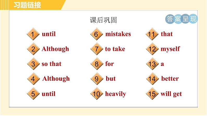 人教版八年级下册英语 Unit4 Period 3 Section A (Grammar Focus－4c) 习题课件03