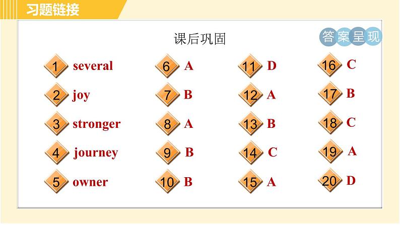 人教版八年级下册英语 Unit2 Period 2 Section A (3a - 3c) 习题课件03