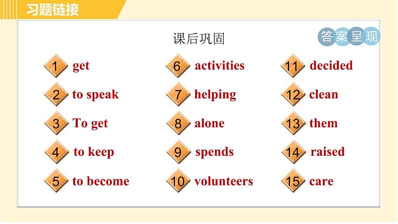 人教版八年级下册英语 Unit2 Period 3 Section A (Grammar Focus－4c) 习题课件03