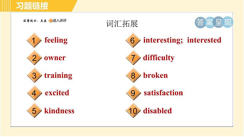 人教版八年级下册英语 Unit2 Period 6 Section B (3a - Self Check) 习题课件02