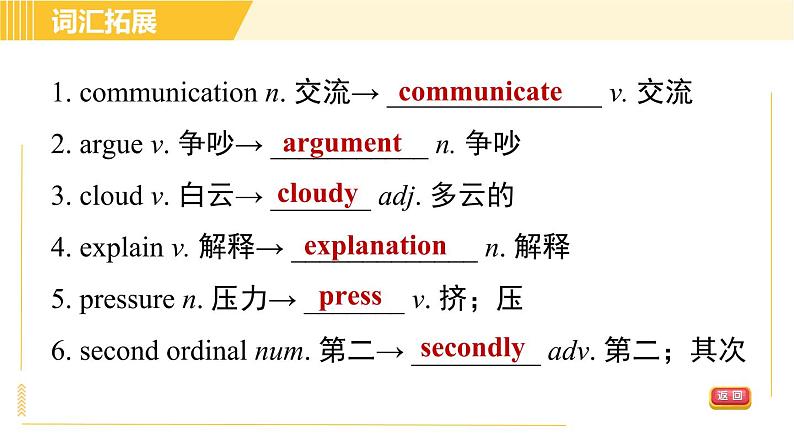 人教版八年级下册英语 Unit4 Period 6 Section B (3a - Self Check) 习题课件05