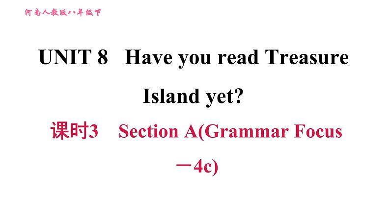 人教版八年级下册英语 Unit8 课时3　Section A(Grammar Focus－4c) 习题课件01