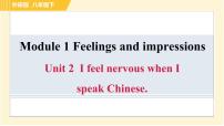 初中英语Unit 2  I feel nervous when I speak Chinese .习题课件ppt