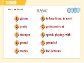 外研版八年級下冊英語 Module1 Unit 2 I feel nervous when I speak Chinese. 習(xí)題課件