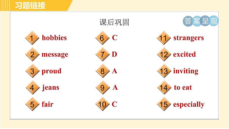 外研版八年级下册英语 Module1 Unit 2 I feel nervous when I speak Chinese. 习题课件04