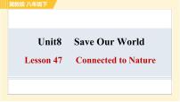 初中英语冀教版八年级下册Lesson 47 Connected to Nature习题ppt课件