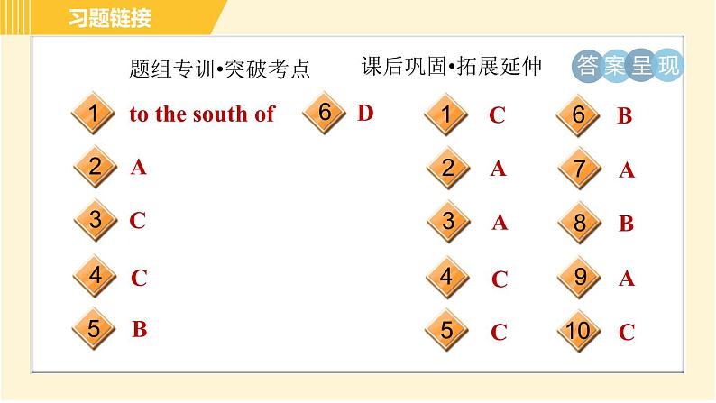 冀教版八年级下册英语 Unit7 Lesson 42 North America 习题课件03