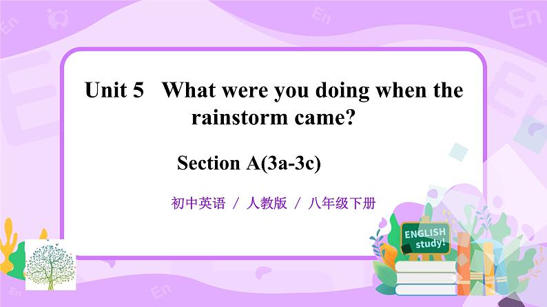 Unit5 What were you doing when the rainstorm came. SectionA(3a-3c)课件+教案+练习01