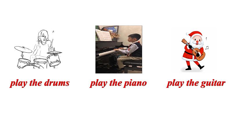 人教新目标七年级下册英语-Unti 1 Can you play the guitar_ Section A 1a-2d课件PPT04