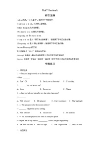 人教新目标 (Go for it) 版九年级全册Unit 7 Teenagers should be allowed to choose their own clothes.Section A学案