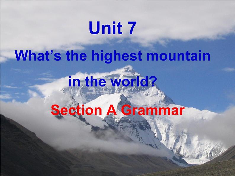 人教版英语 八年级下册 Unit7 SectionA Grammar-4c 课件第1页