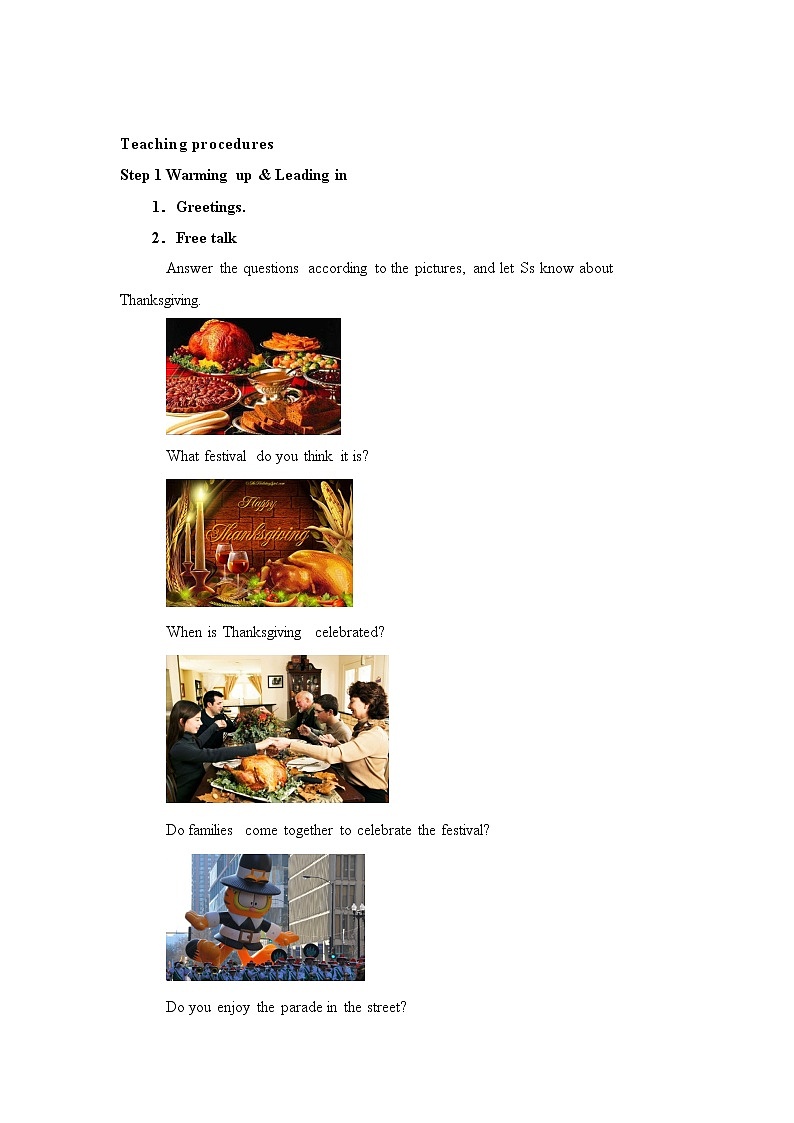 外研版英语九上M2 Unit 2 We have celebrated the festival since the first pioneers arrived in America. 教案第2页