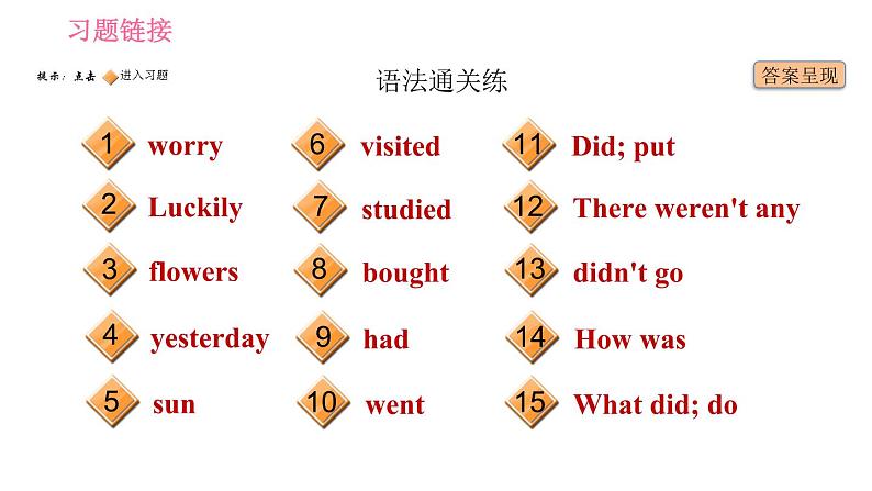 人教版七年级下册英语 Unit11 课时2　Section A (Grammar Focus－3b) 习题课件第2页