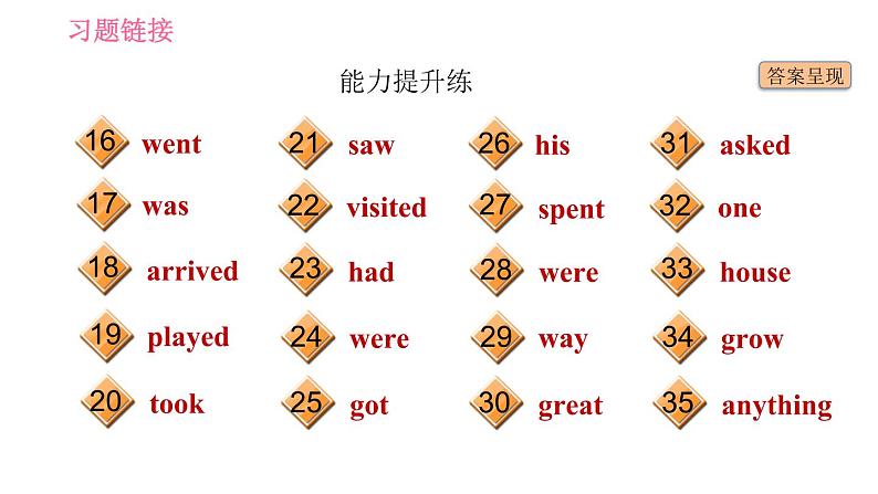 人教版七年级下册英语 Unit11 课时2　Section A (Grammar Focus－3b) 习题课件第3页