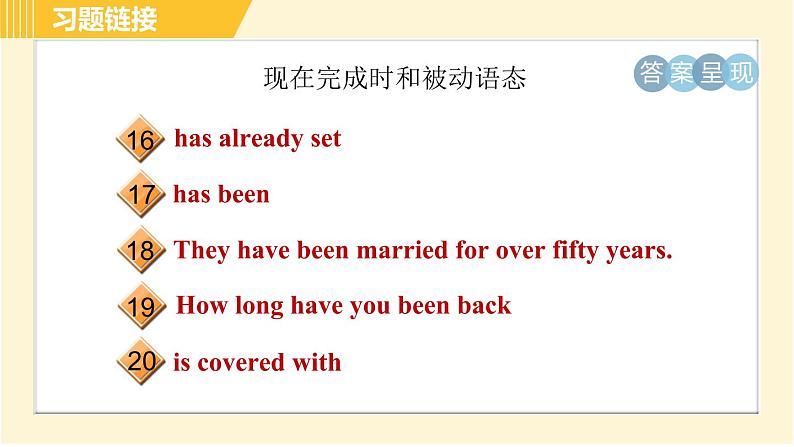 冀教版八年级下册英语 专项训练 语法专训 习题课件08