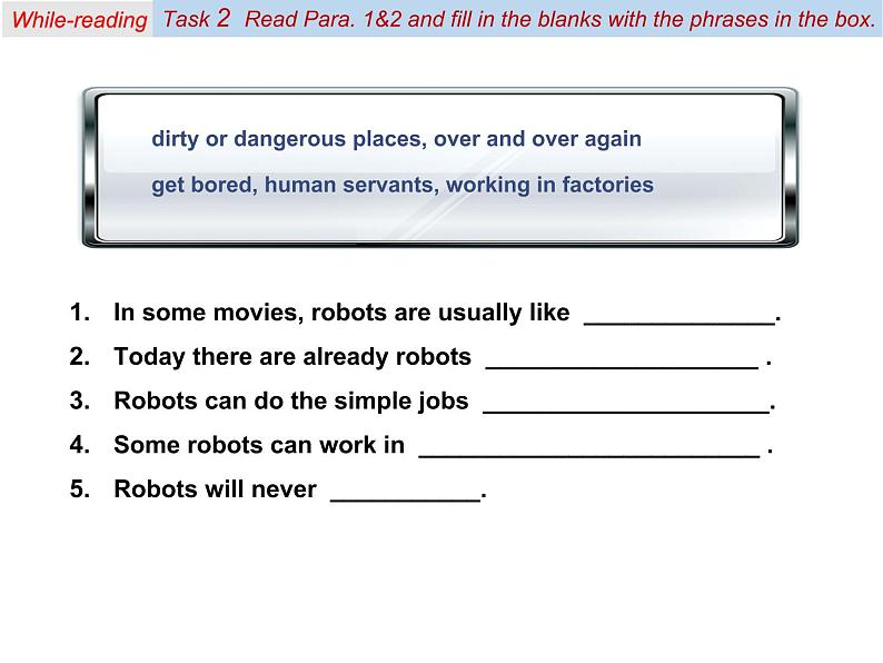 Unit7 Will people have robots Section B (2a-2e)-2021-2022学年八年级英语上册 人教版 课件（共20张PPT）08