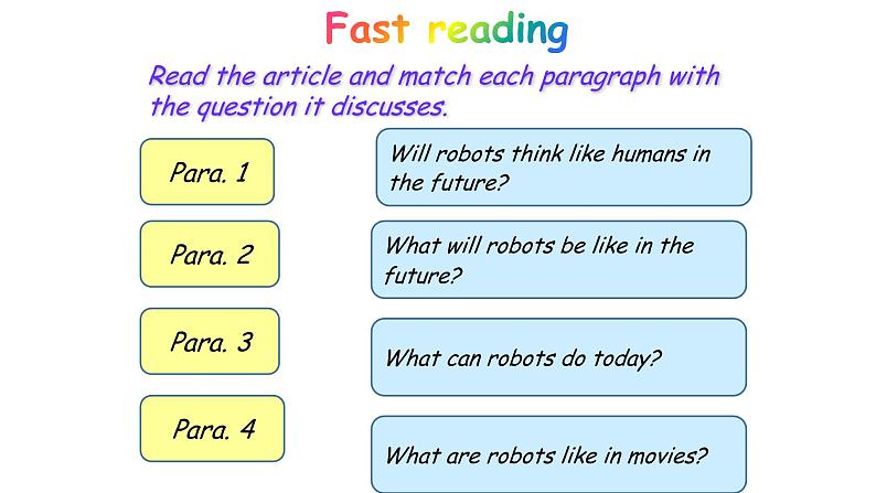 Unit 7 Will people have robots Section B Reading-2021-2022学年八年级英语上册 人教版 课件（共20PPT）第4页