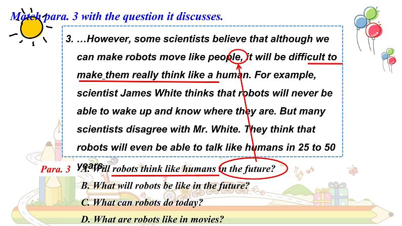 Unit 7 Will people have robots Section B Reading-2021-2022学年八年级英语上册 人教版 课件（共20PPT）第7页