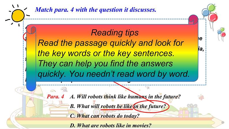 Unit 7 Will people have robots Section B Reading-2021-2022学年八年级英语上册 人教版 课件（共20PPT）第8页