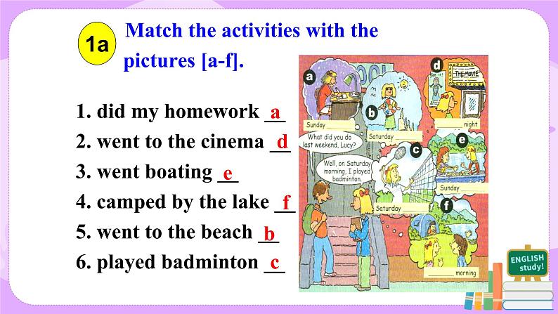 人教版七年级下册英语Unit 12 Section A 1a-2d  课件第4页