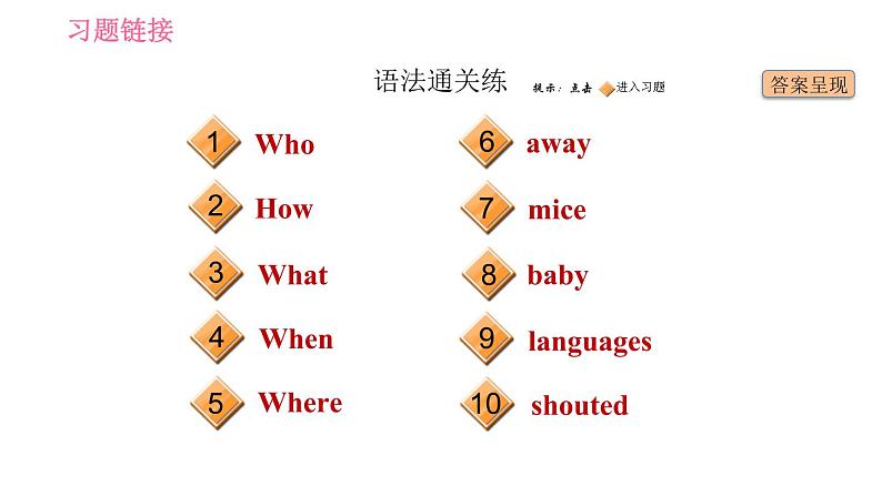 人教版七年级下册英语 Unit12 课时2　Section A (Grammar Focus－3c) 习题课件第2页