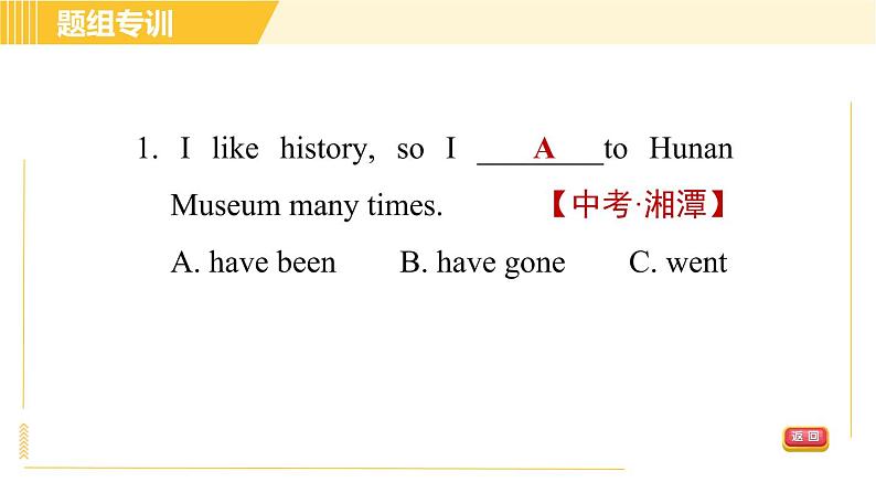 人教版八年级下册英语 Unit9 Period 3 Section A (Grammar Focus-4c) 习题课件第4页