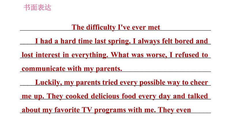 人教版八年级下册英语 期末专项训练 习题课件05