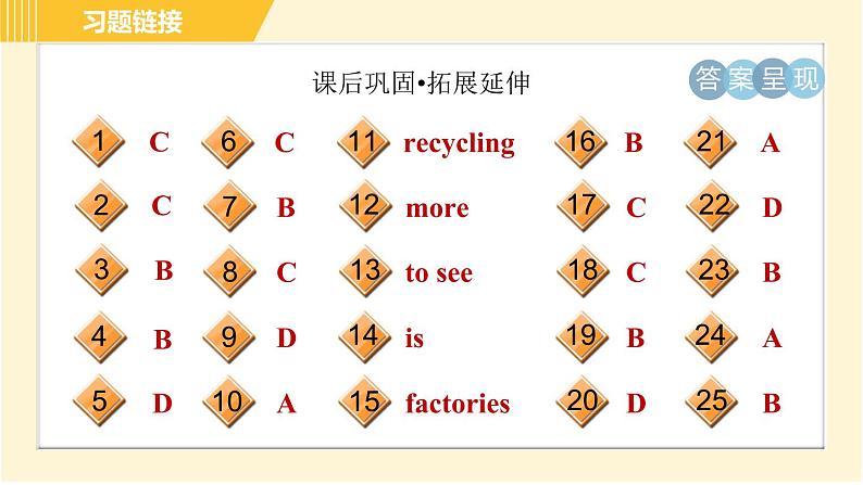 冀教版八年级下册英语 Unit8 Lesson 46 Protect Our Environment 习题课件第4页