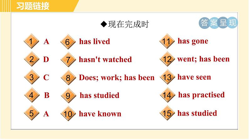 外研版八年级下册英语 专项训练 语法专训 习题课件04