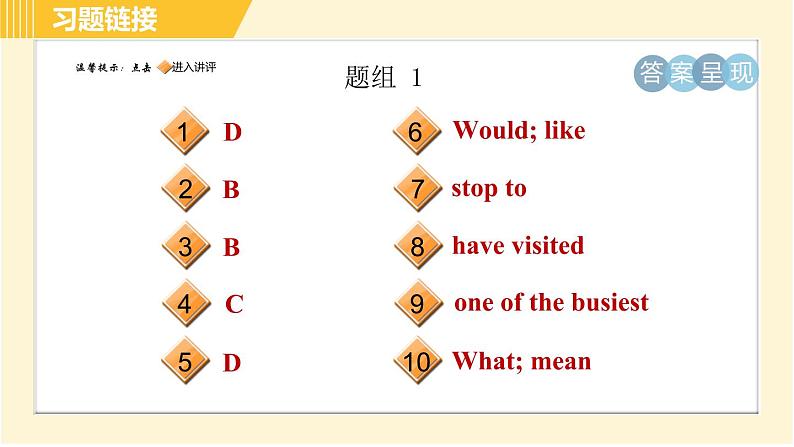 外研版八年级下册英语 专项训练 句型专训 习题课件第2页