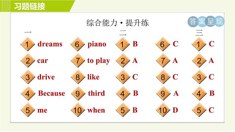 人教版七年级下册英语 Unit3 Period 5 Section B (2a－2d) 习题课件第4页