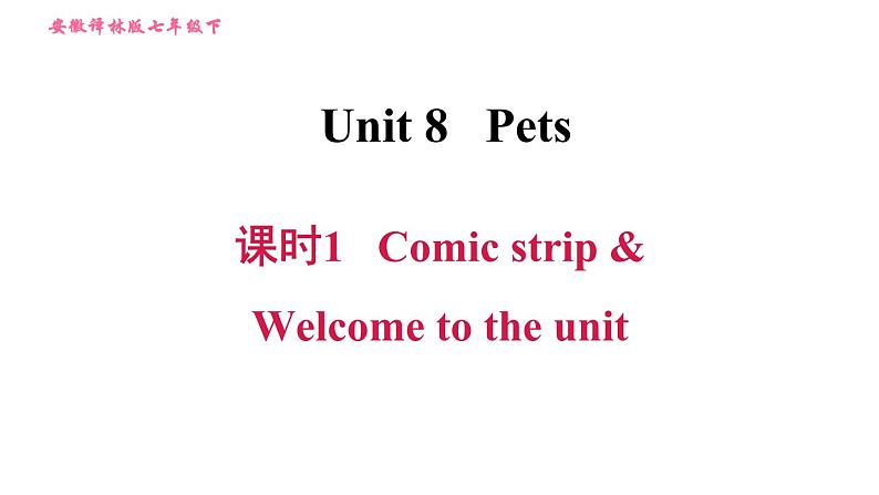 译林牛津版七年级下册英语 Unit8 课时1 Comic strip & Welcome to the unit 习题课件01