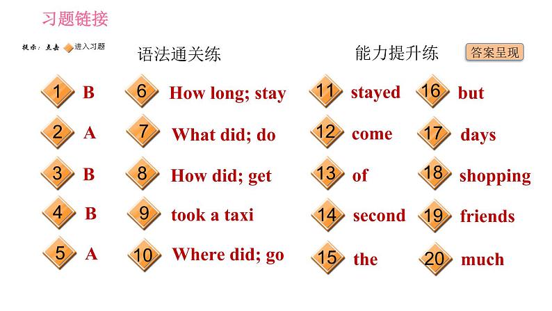 外研版七年级下册英语 Module 10 Unit 3 Language in use 习题课件002