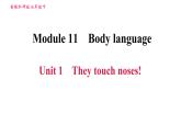 外研版七年级下册英语 Module 11 Unit 1 They touch noses! 习题课件0