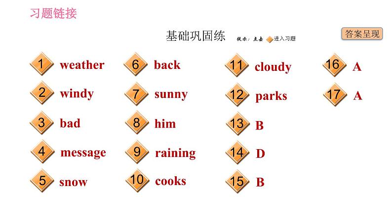 人教版七年级下册英语 Unit7 课时1 Section A (1a-2d) 习题课件02