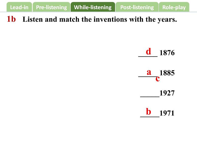 Unit 6 When was it invented Section A（1a-2d）-2021-2022学年九年级英语全册 人教版 课件（共21张PPT）第5页