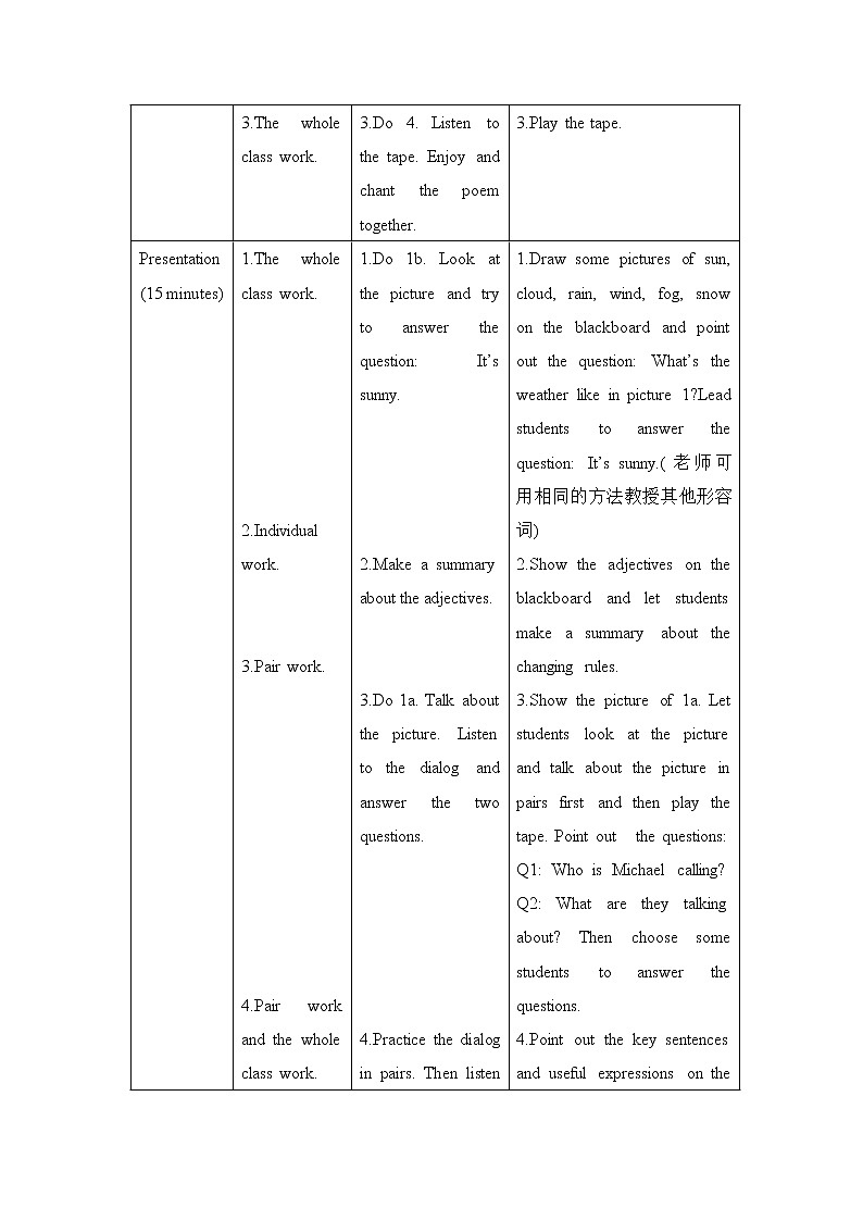 仁爱初中英语七下精品教案设计U8T1SB03