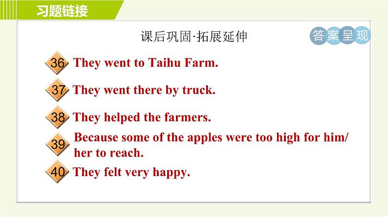 人教版七年级下册英语 Unit11 Period 2 Section A ( Grammar Focus-3c ) 习题课件06