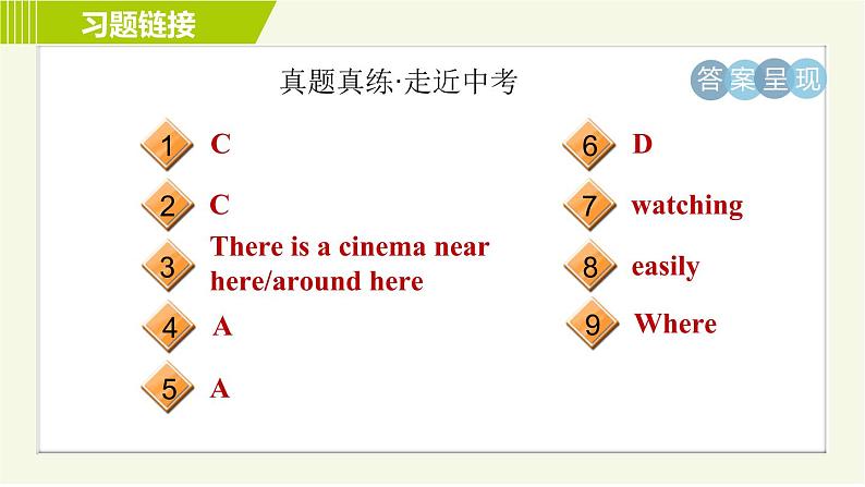 人教版七年级下册英语 Unit8 Period 4 Section B ( 3a-Self Check ) 习题课件04