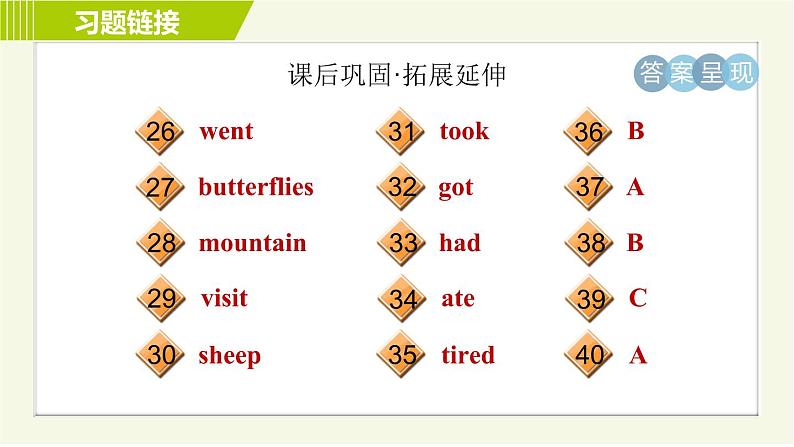 人教版七年级下册英语 Unit12 Period 2 Section A ( Grammar Focus-3c ) 习题课件04