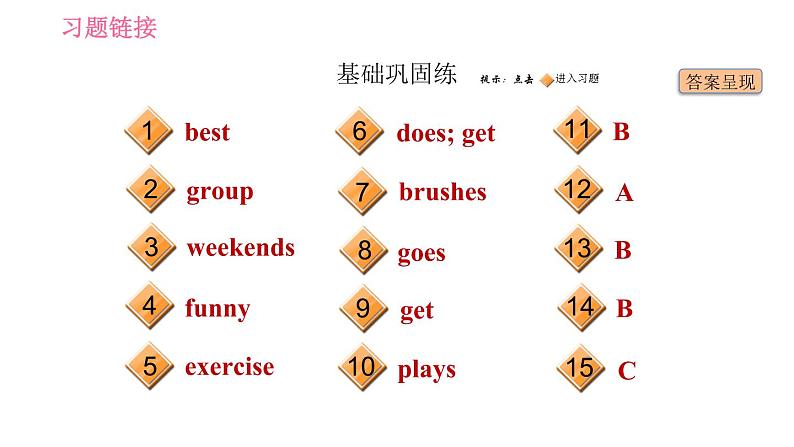 人教版七年级下册英语 Unit2 课时2 Section A (Grammar Focus-3c) 习题课件02