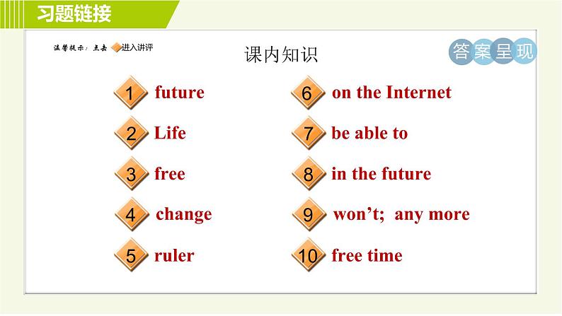 外研版七年级下册英语 Module 4 Unit 1 Everyone will study at home. 习题课件02