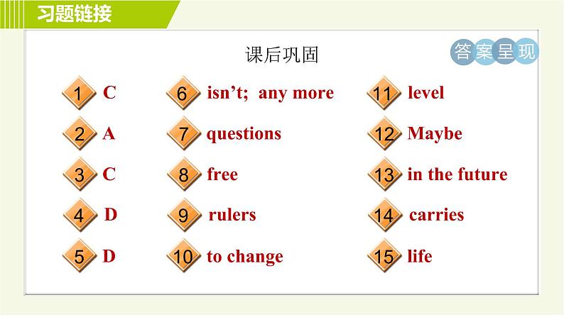 外研版七年级下册英语 Module 4 Unit 1 Everyone will study at home. 习题课件04