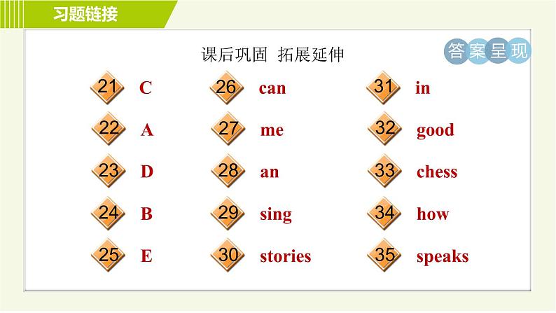 鲁教版六年级下册英语 Unit 3 Period 1 Section A(1a－2d) 习题课件第6页