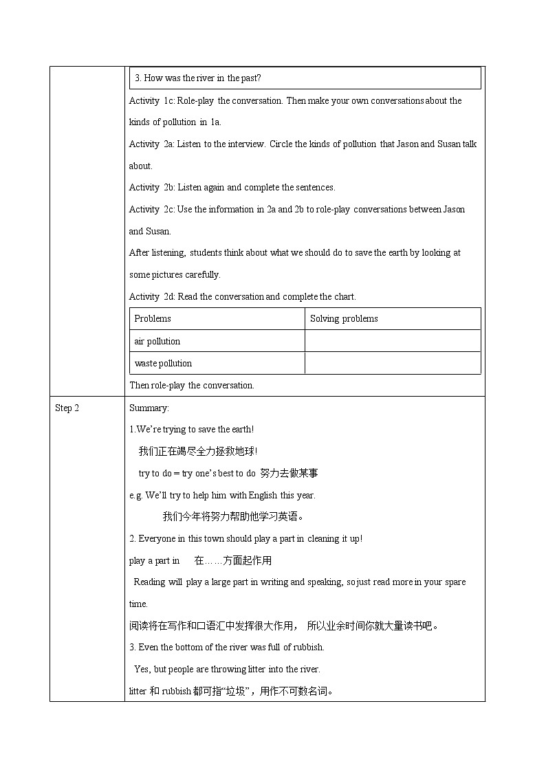 Unit 13 Section A  1a-2d教学设计 初中英语人教版九年级全册（2022年）02