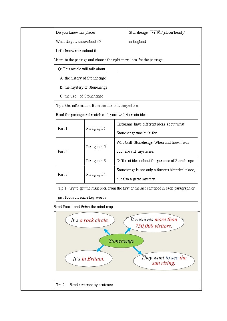 Unit 8 Section B 2a-Self Check教学设计 初中英语人教版九年级全册（2022年）第3页