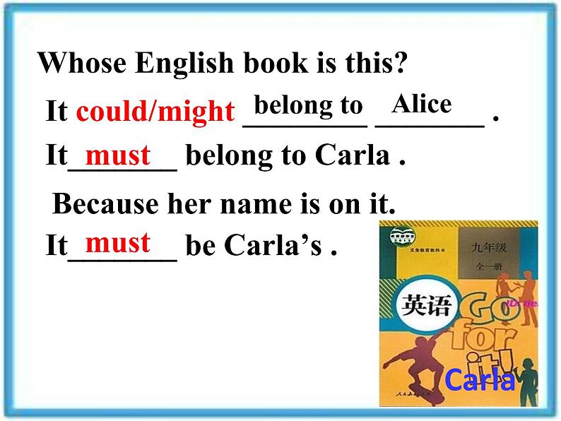 Unit8  It must belong to Carla Section A 1a-1c-2021-2022学年九年级英语全册 人教版 课件（共23张PPT）第6页